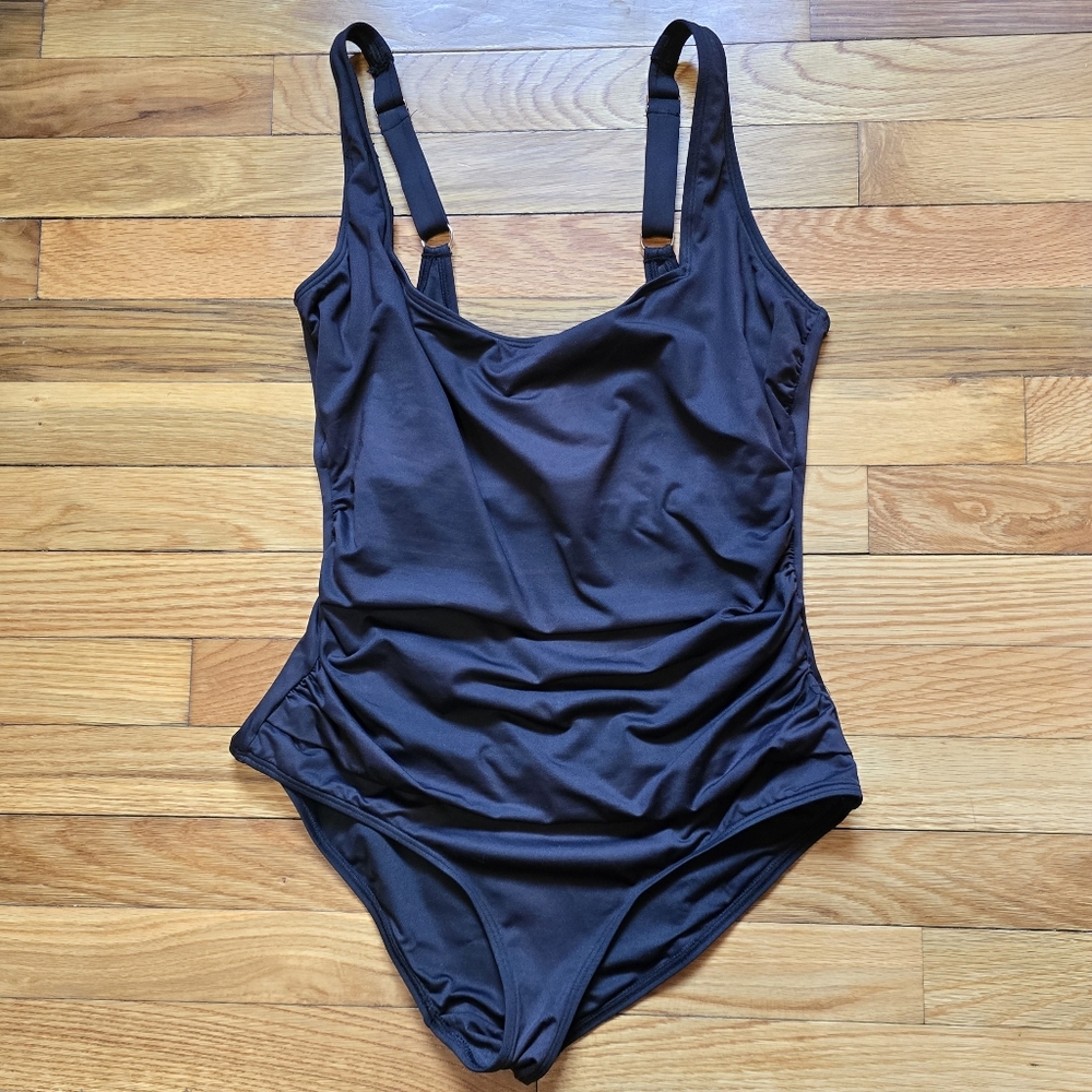 Ann Cole black swimsuit, VGUC, size 10